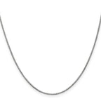 Leslie's 14K White Gold 1mm Box Chain - Image 2
