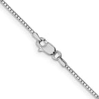 Leslie's 14K White Gold 1mm Box Chain - Image 3