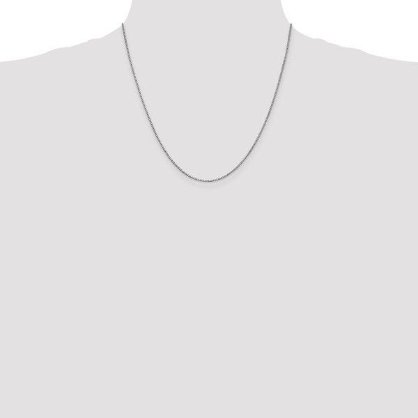 Leslie's 14K White Gold 1mm Box Chain - Image 4