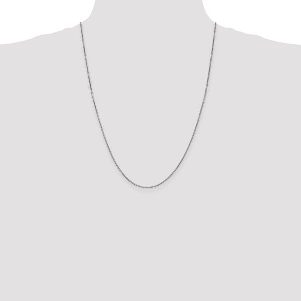 Leslie's 14K White Gold 1mm Box Chain - Image 4