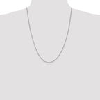 Leslie's 14K White Gold 1mm Box Chain - Image 4