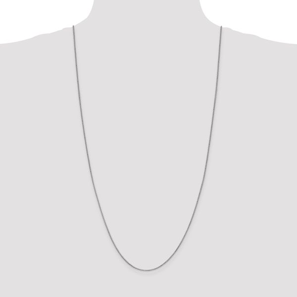 Leslie's 14K White Gold 1mm Box Chain - Image 4