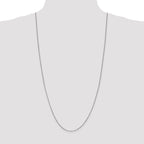 Leslie's 14K White Gold 1mm Box Chain - Image 4