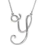 Script Initial Necklace