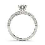 14K White Gold Bypass-Style Engagement Ring - Image 2