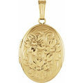 Oval Floral Locket