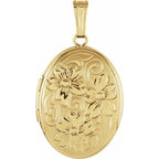 Oval Floral Locket