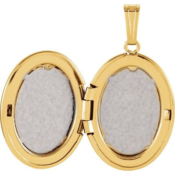 Oval Floral Locket - Image 3