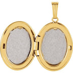 Oval Floral Locket - Image 3
