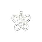 Butterfly Peace Sign Pendant