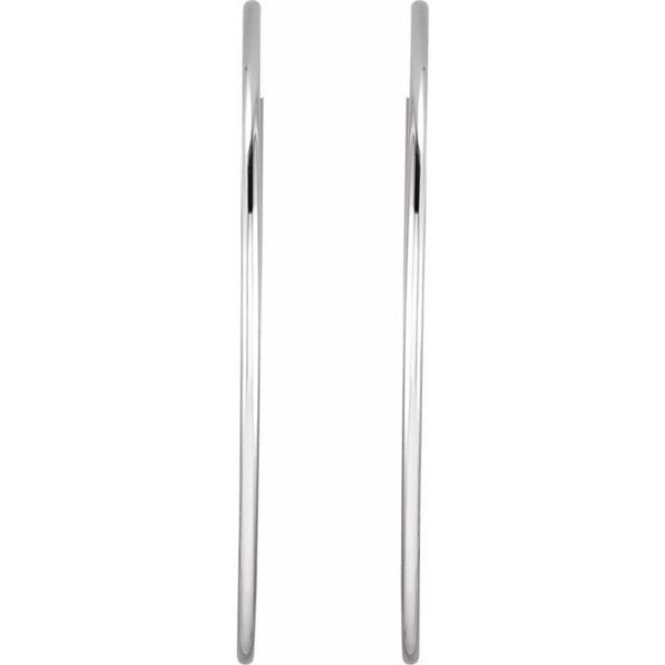 Endless Tube Hoop Earrings - Image 2