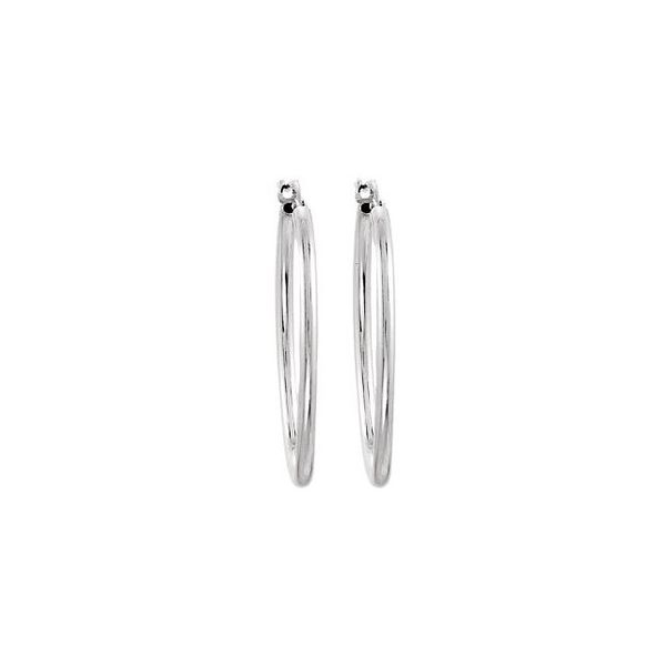 Tube Hoop Earrings - Image 2