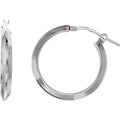 Knife-Edge Tube Hoop Earrings
