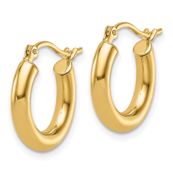 Leslie's 14K Polished Hoop Earrings - Image 2