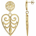Filigree Heart Earrings
