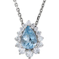 Graduated Halo-Style Necklace