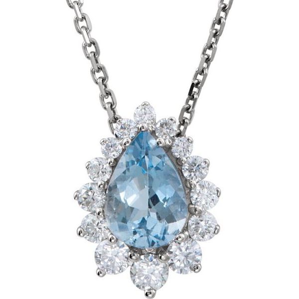Graduated Halo-Style Necklace