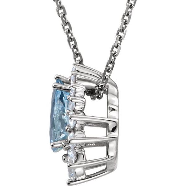 Graduated Halo-Style Necklace - Image 2