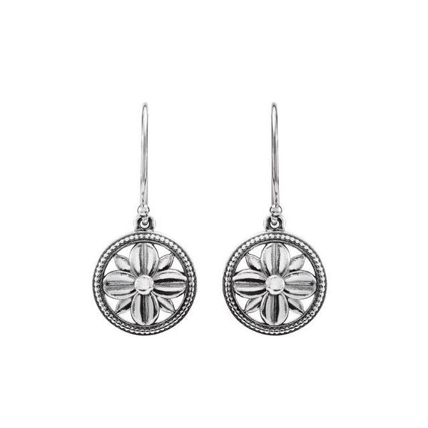 Filigree Floral Earrings - Image 2