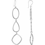Open Silhouette Dangle Earrings - Image 2