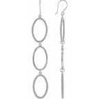 Bead Oval Silhouette Earrings - Image 2