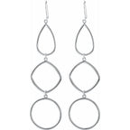 Open Silhouette Dangle Earrings - Image 2