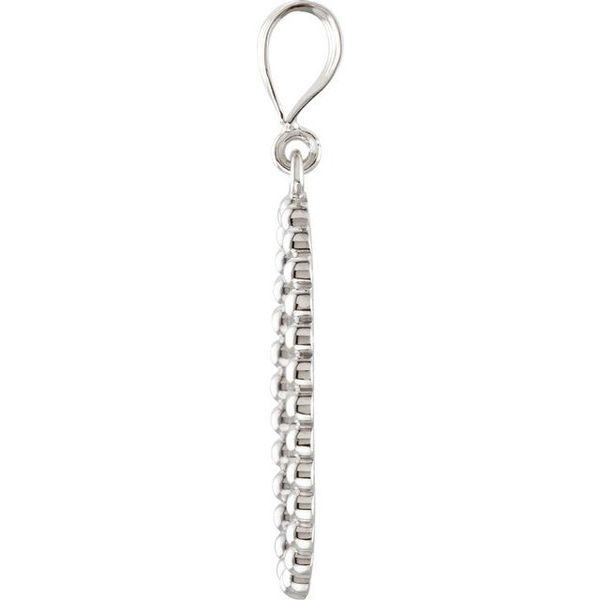 Beaded Oval Silhouette Pendant - Image 2