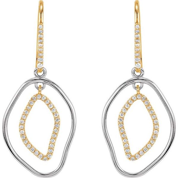 Open Silhouette Dangle Earrings - Image 2