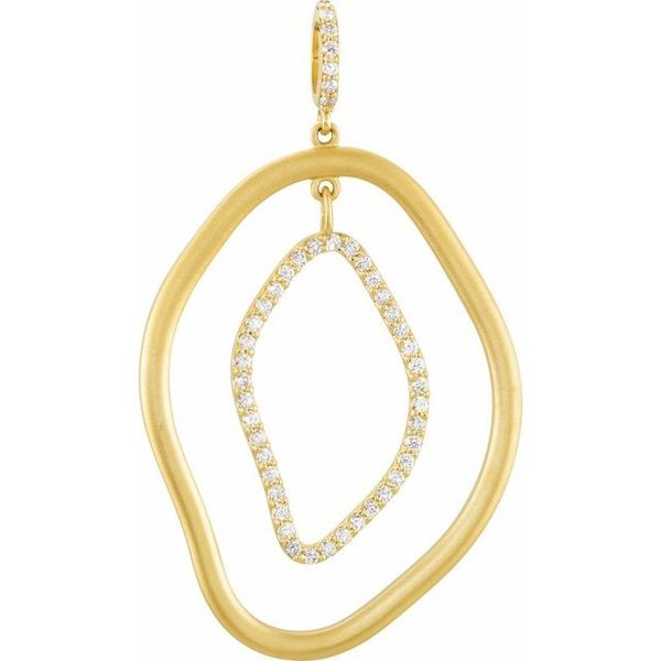 Accented Open Silhouette Pendant