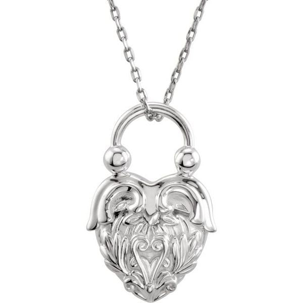 Vintage-Inspired Heart Necklace