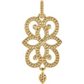 Floral Granulated Pendant