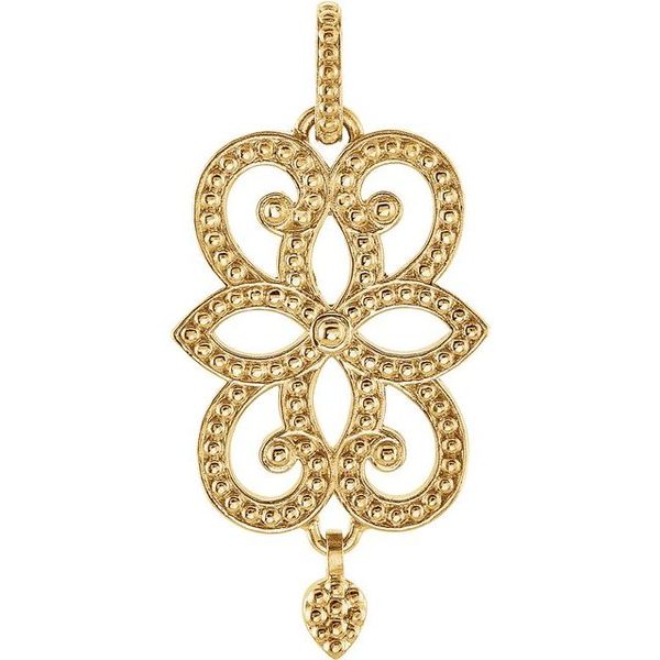 Floral Granulated Pendant