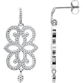 Granulated Scroll Earrings