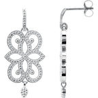 Granulated Scroll Earrings