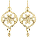 Granulated Scroll Earrings