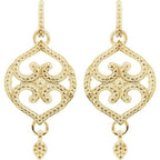 Granulated Scroll Earrings