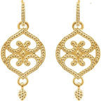 Granulated Scroll Earrings - Image 3