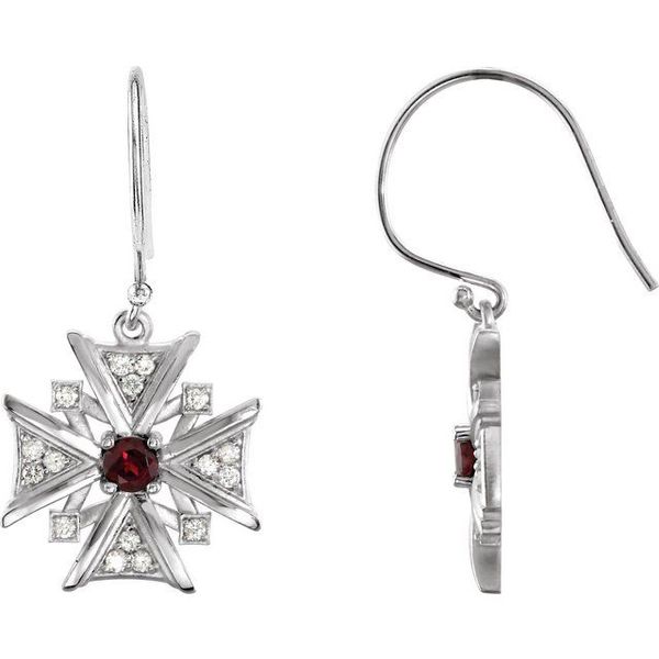 Vintage-Inspired Cross Earrings