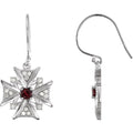 Vintage-Inspired Cross Earrings