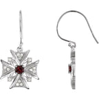 Vintage-Inspired Cross Earrings