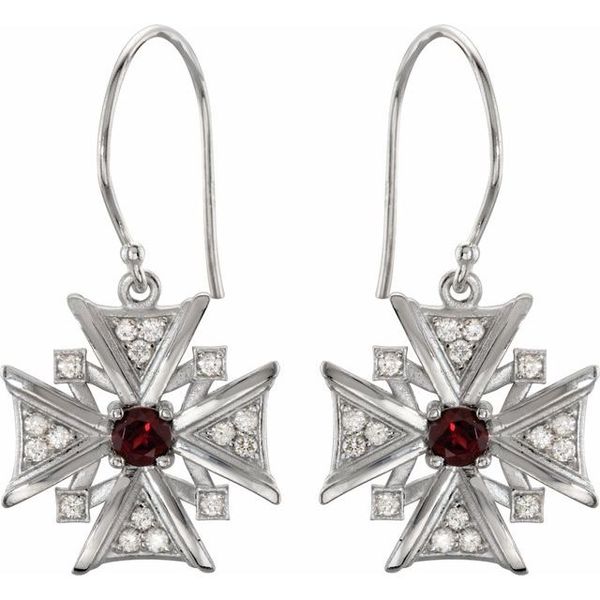 Vintage-Inspired Cross Earrings - Image 2