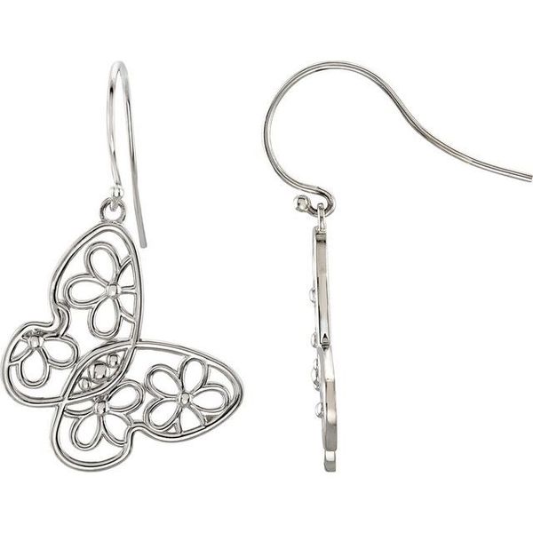 Floral Butterfly Earrings