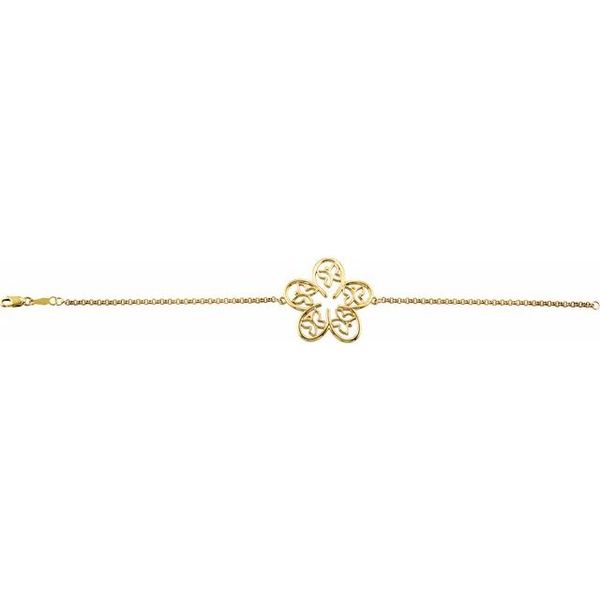 Flower & Butterfly Bracelet or Center - Image 2