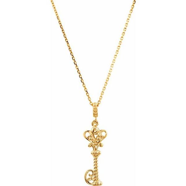 Vintage-Inspired Key Necklace