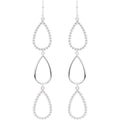 Beaded Teardrop Silhouette Earrings