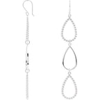 Beaded Teardrop Silhouette Earrings - Image 2