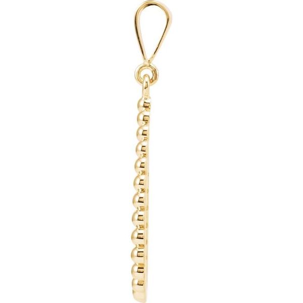 Beaded Teardrop Silhouette Pendant - Image 2