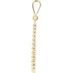 Beaded Teardrop Silhouette Pendant - Image 2