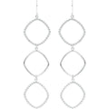Beaded Open Silhouette Earrings