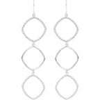 Beaded Open Silhouette Earrings
